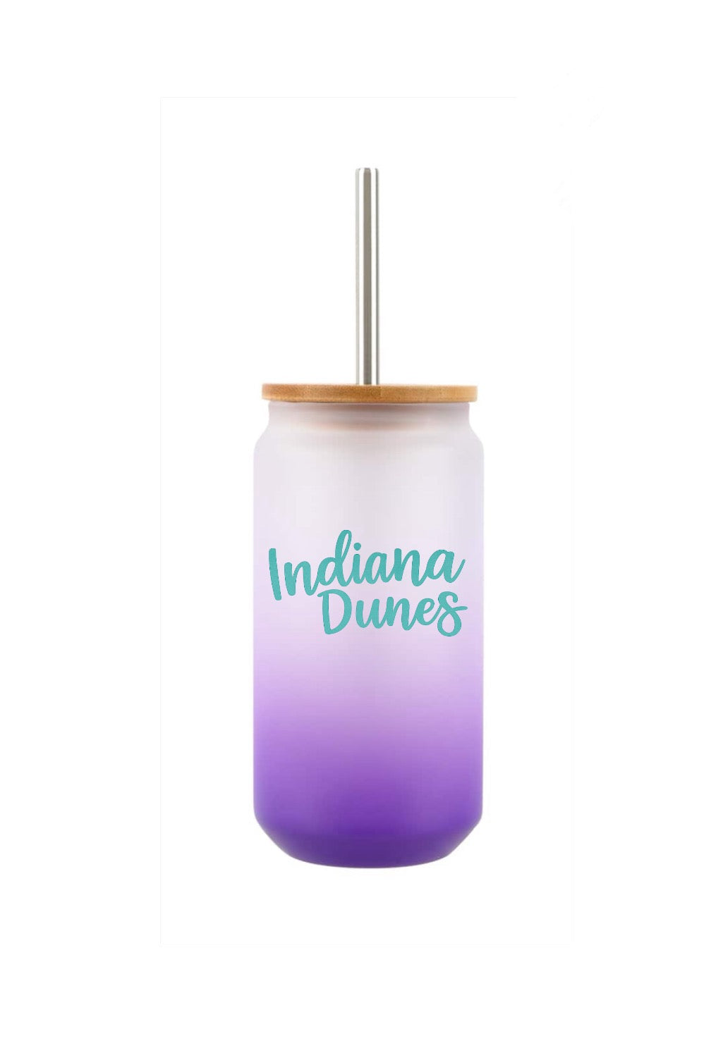 Indiana Dunes glass tumbler