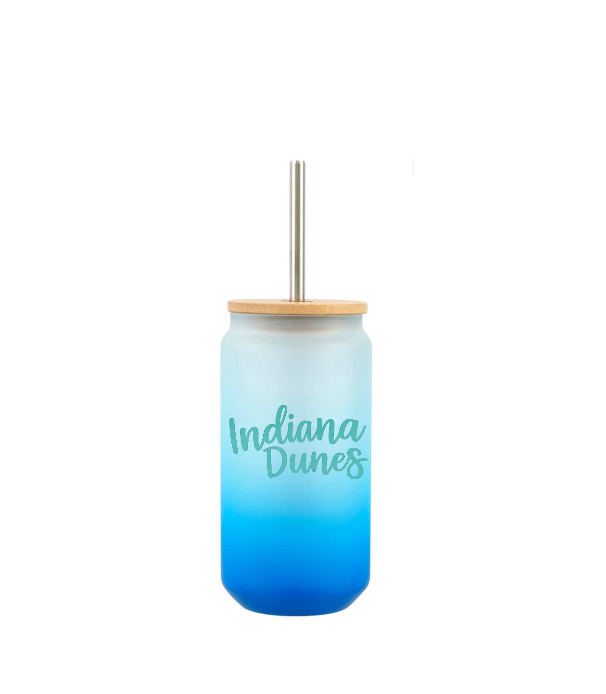 Indiana Dunes glass tumbler