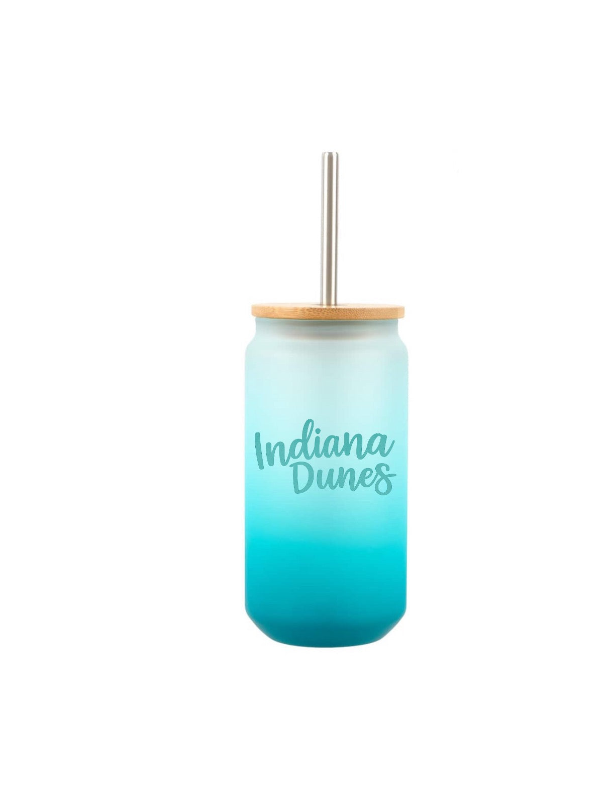 Indiana Dunes glass tumbler