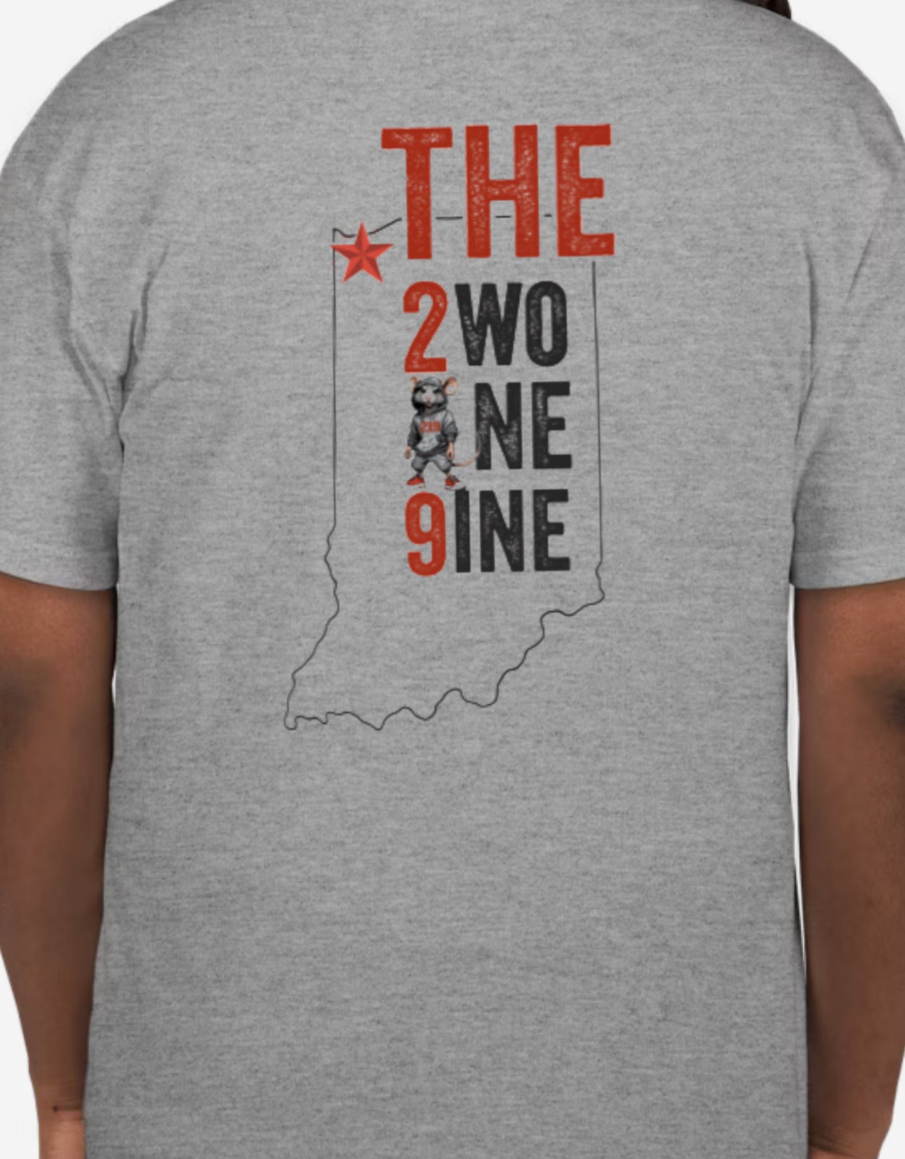 2wo One 9ine Tee (black text)