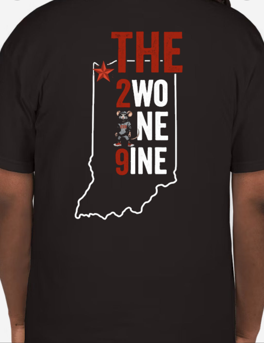 Two One Nine Tee (White text)