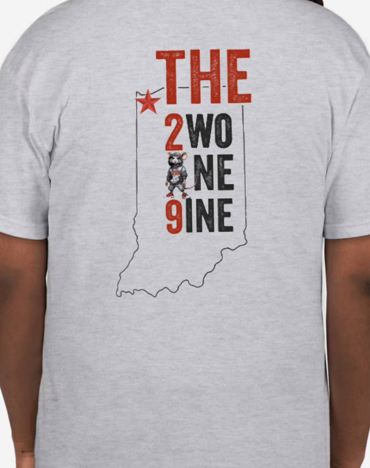 2wo One 9ine Tee (black text)